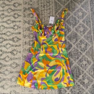 danielle bernstein groovy bold print dress